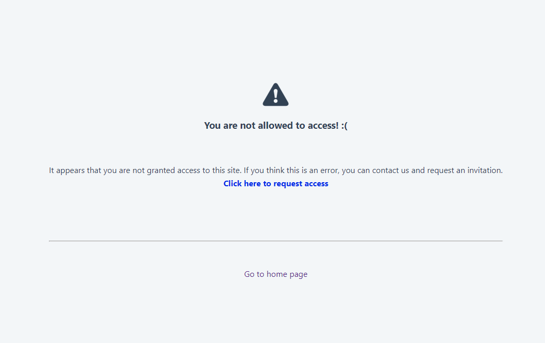 Sign in error
